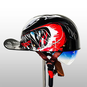 Casque de Moto Baseball Certifié - Style Élégant et Sécurité Optimale