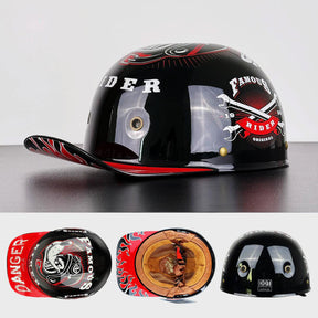 Casque de Moto Baseball Certifié - Style Élégant et Sécurité Optimale