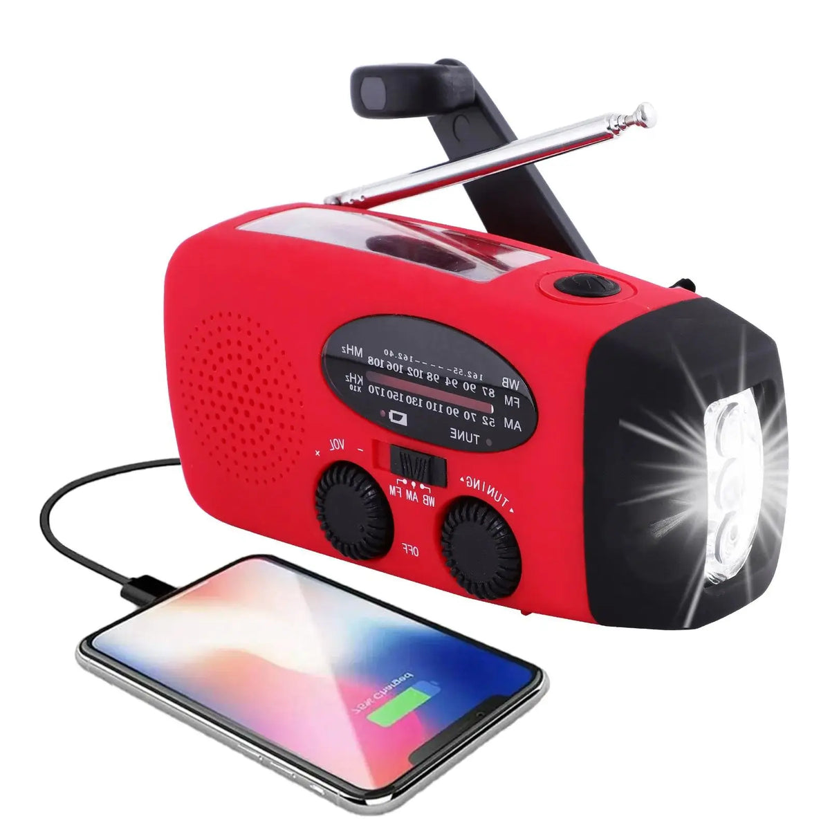 Radio d'Urgence Multifonctionnelle - Alertes Météo et Chargeur Intégré