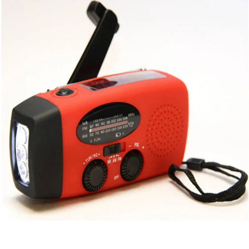 Radio d'urgence Multifonctionnelle - Alertes Météo et Chargement Solaire