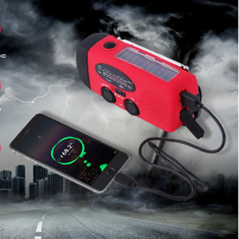 Radio d'Urgence Multifonctionnelle - Alertes Météo et Chargeur Intégré