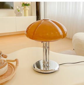 Lampe de Table Bauhaus - Éclairage Ambre et Design Élégant