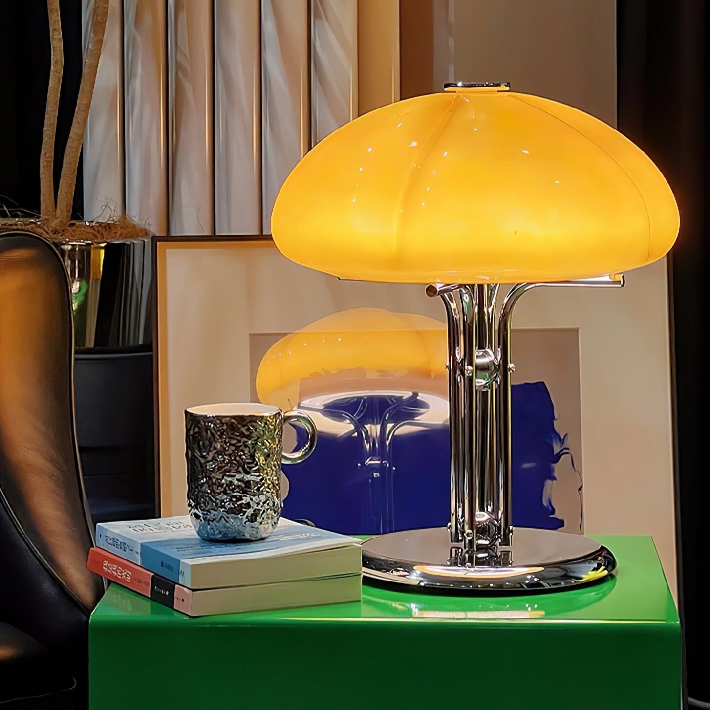 Lampe de Table Bauhaus - Éclairage Ambre et Design Élégant