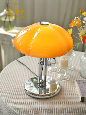 Lampe de Table Bauhaus - Éclairage Ambre et Design Élégant
