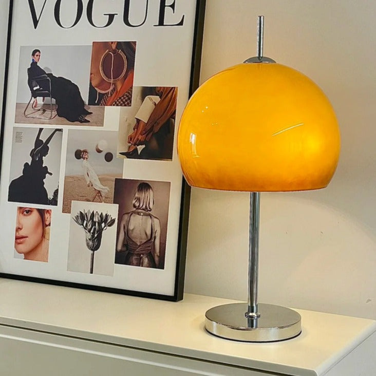 Lampe de Table Bauhaus - Éclairage Ambre et Design Élégant