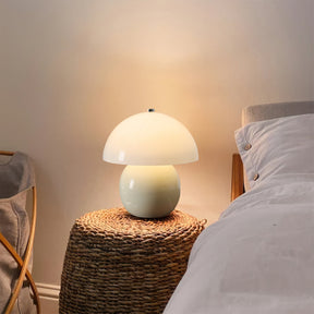 Lampe de Table Champignon en Céramique - Ambiance Ludique et Éclairage Frais