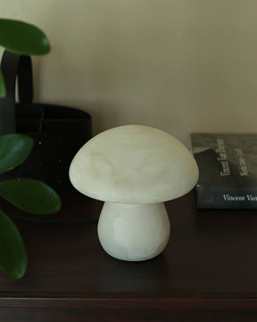 Lampe en Alabastre Champignon - Ambiance Chaleureuse et Élégante