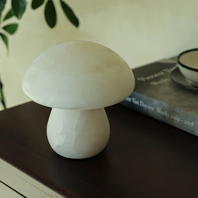 Lampe en Alabastre Champignon - Ambiance Chaleureuse et Élégante