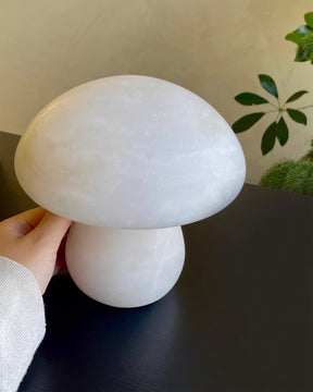 Lampe en Alabastre Champignon - Ambiance Chaleureuse et Élégante