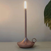 Porte-bougie Dimmable en Aluminium - Design Élégant et Rechargeable