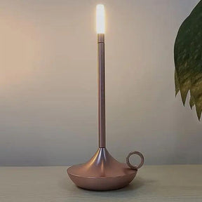 Porte-bougie Dimmable en Aluminium - Design Élégant et Rechargeable