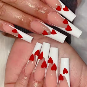 Ongles Press-On Roses Premium - Application Rapide et Élégante