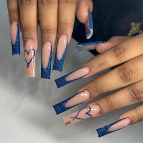 Ongles Press-On Roses Premium - Application Rapide et Élégante