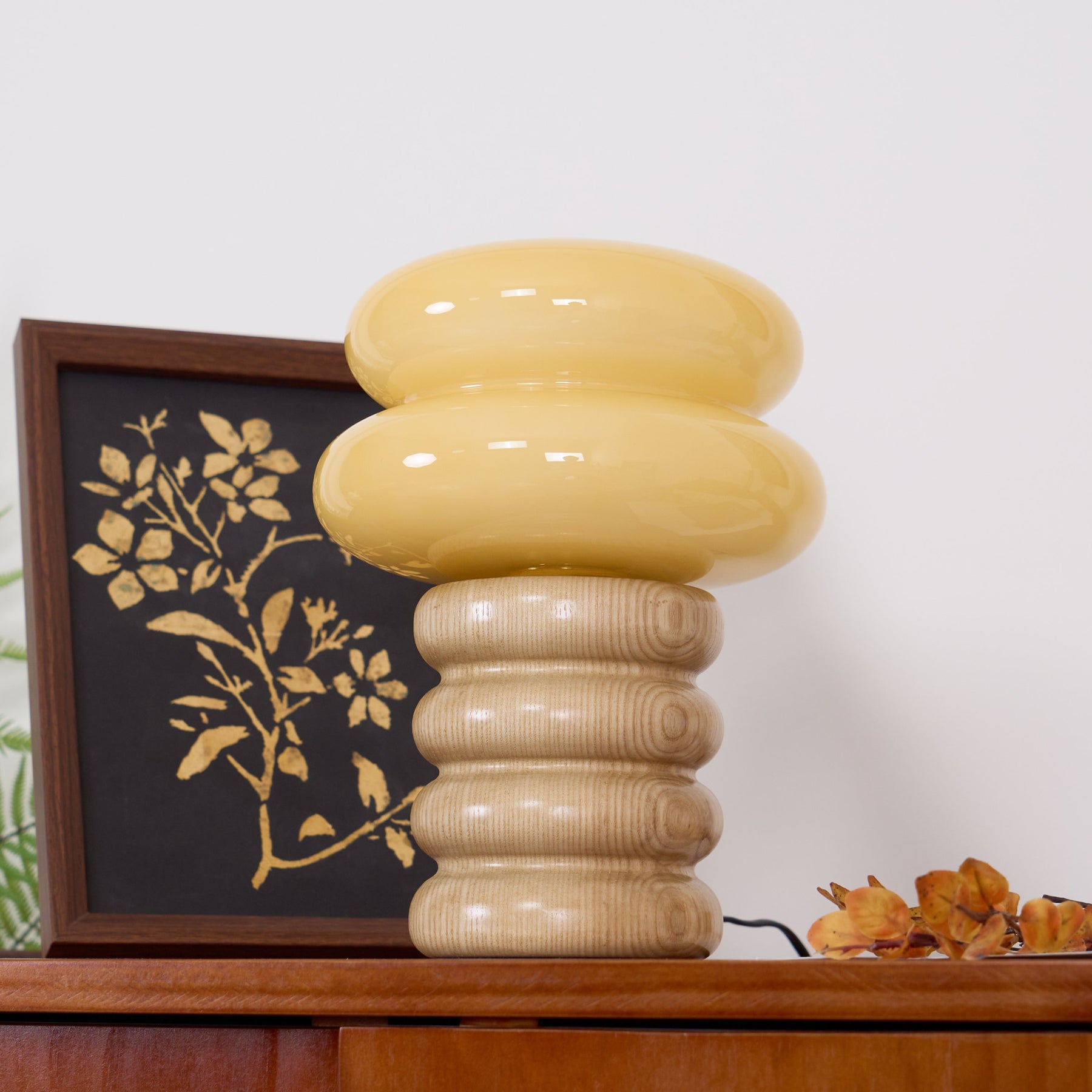 Lampe de Bureau Élégante en Bois - Design Raffiné pour Intérieurs Modernes