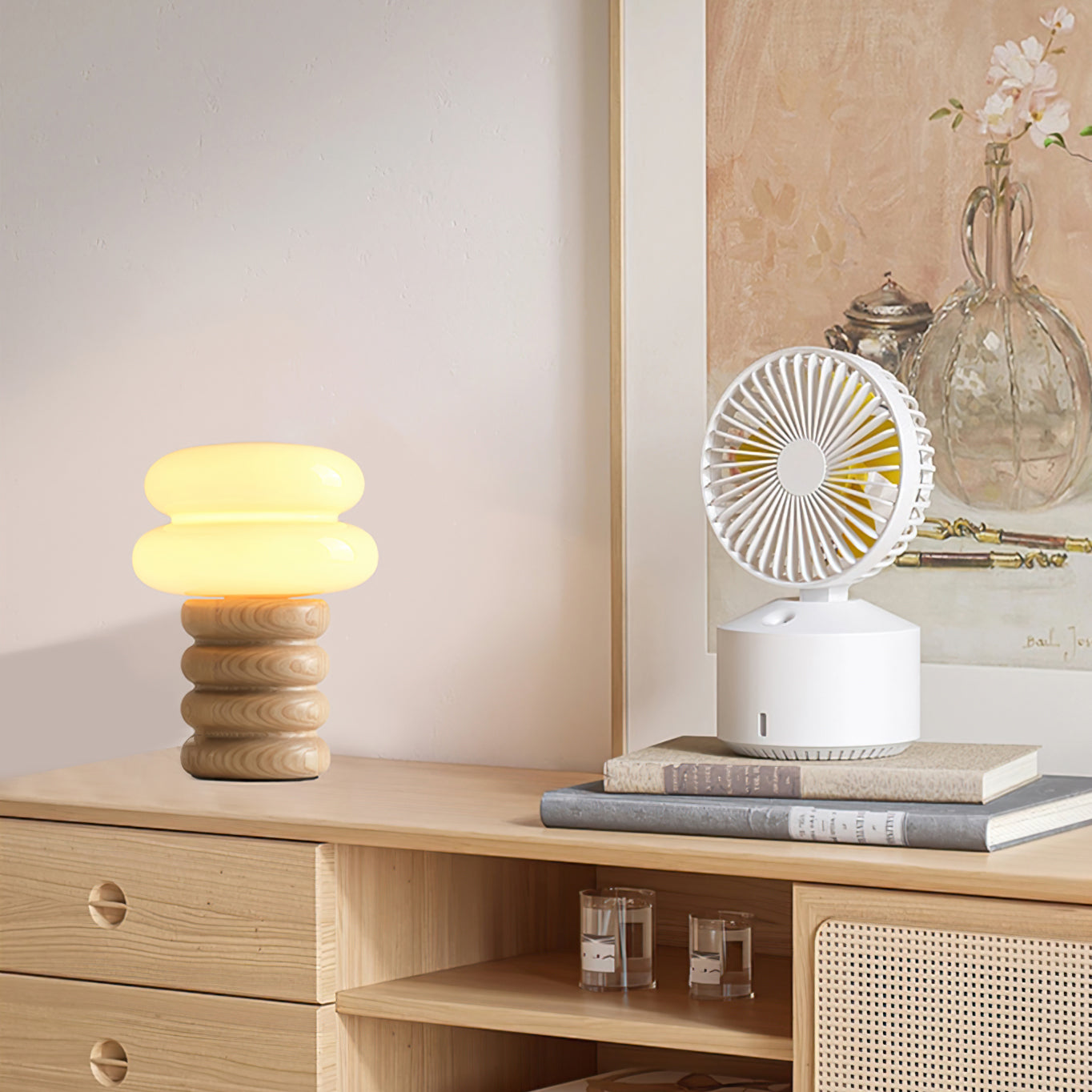 Lampe de Bureau Élégante en Bois - Design Raffiné pour Intérieurs Modernes
