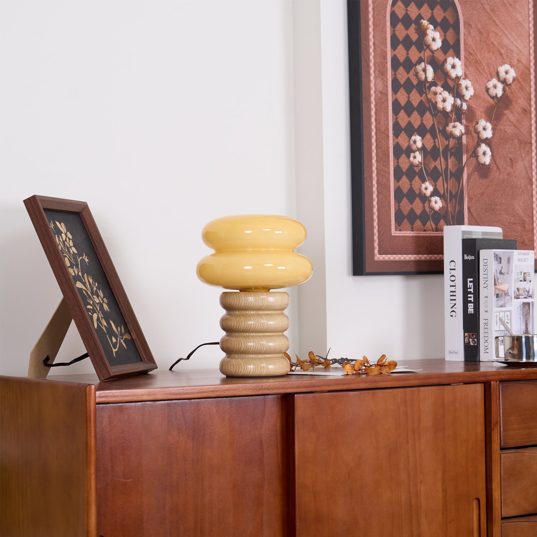 Lampe de Bureau Élégante en Bois - Design Raffiné pour Intérieurs Modernes