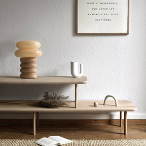 Lampe de Bureau Élégante en Bois - Design Raffiné pour Intérieurs Modernes