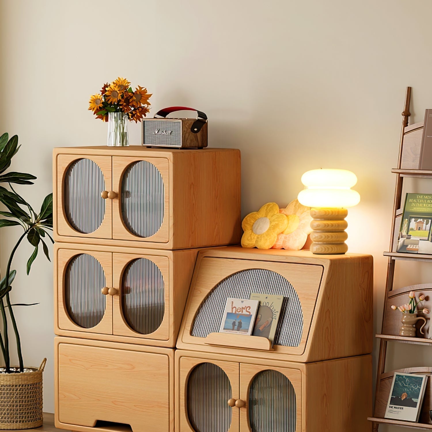 Lampe de Bureau Élégante en Bois - Design Raffiné pour Intérieurs Modernes