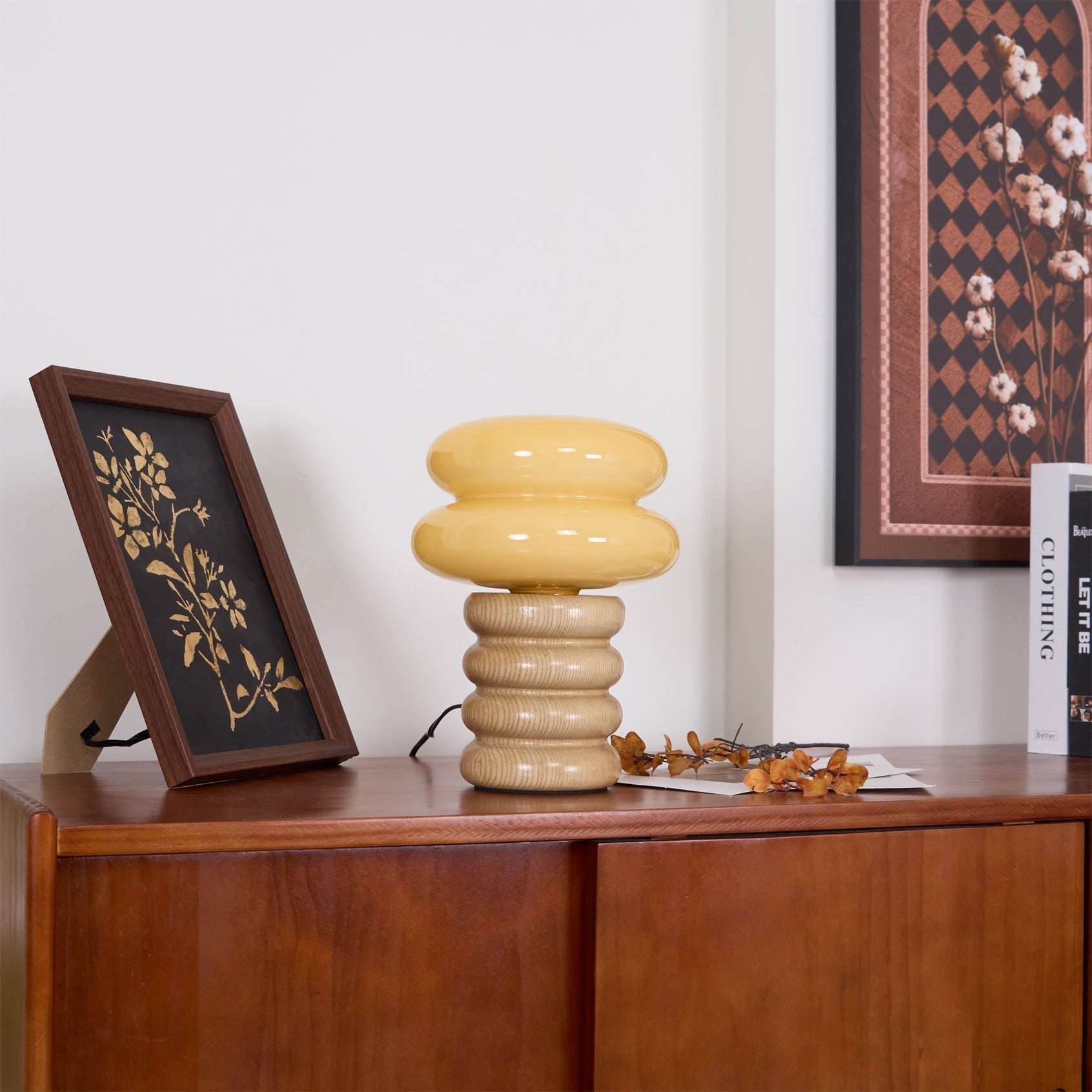 Lampe de Bureau Élégante en Bois - Design Raffiné pour Intérieurs Modernes