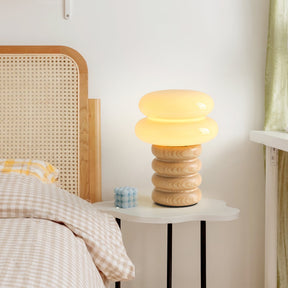 Lampe de Bureau Élégante en Bois - Design Raffiné pour Intérieurs Modernes