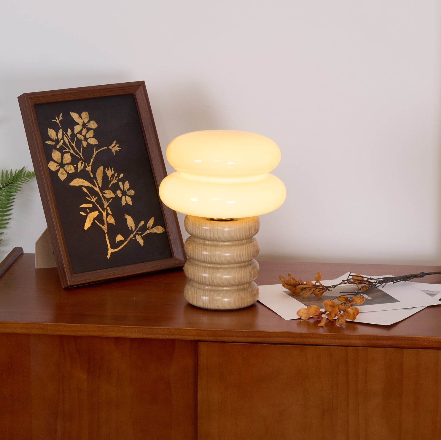 Lampe de Bureau Élégante en Bois - Design Raffiné pour Intérieurs Modernes