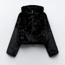 Manteau en Fausse Fourrure pour Femmes - Élégance Vegan et Confort Optimal