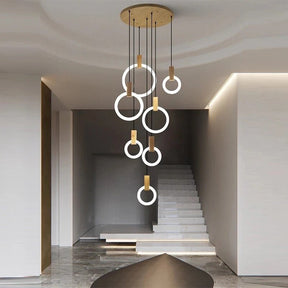 Lustre en Bois Moderne - Éclairage Personnalisable et Écologique