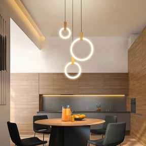 Lustre en Bois Moderne - Éclairage Personnalisable et Écologique