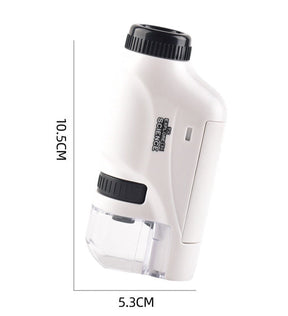 Microscope Poche Éducatif pour Enfants - Exploration Scientifique Amusante et Pratique