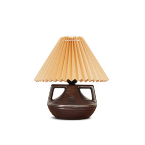 Lampe de Table Élégante avec Abat-jour Plissé - Ambiance Chaleureuse et Cosy
