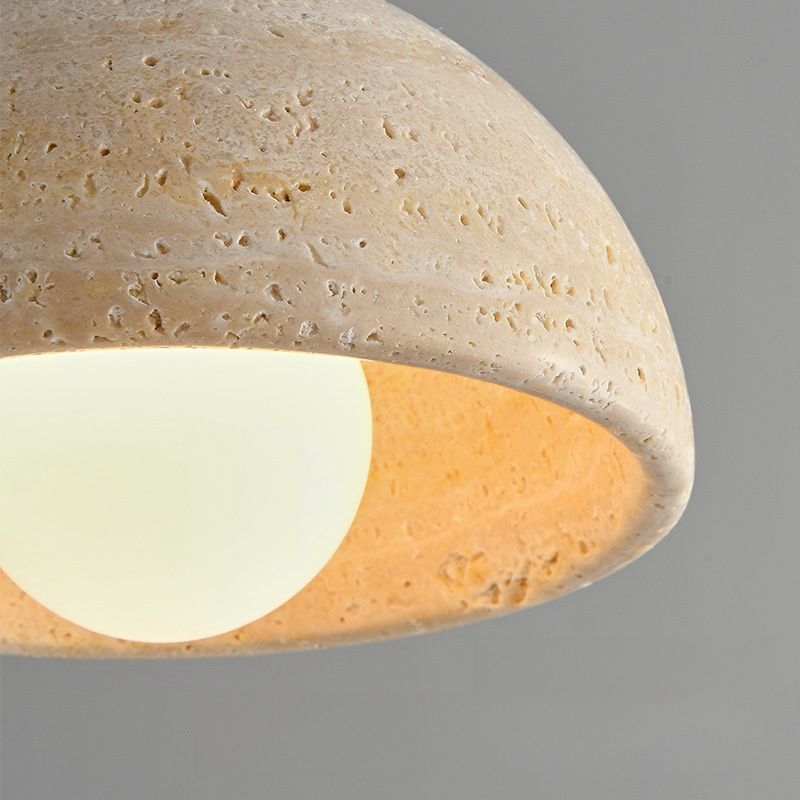 Suspension en Marbre Naturel - Éclairage Élégant et Durable
