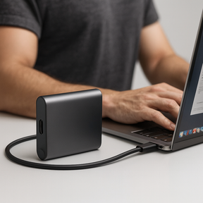 SSD Externe Portable Haute Vitesse - Stockage Sécurisé et Compact