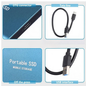 SSD Externe Portable Haute Vitesse - Stockage Sécurisé et Compact