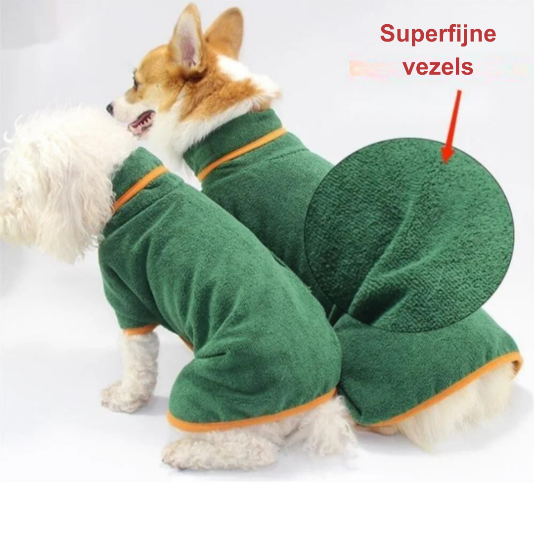 Robe de Bain pour Chien - Ajustable, Séchage Rapide et Élégant