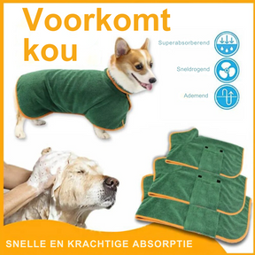 Robe de Bain pour Chien - Ajustable, Séchage Rapide et Élégant