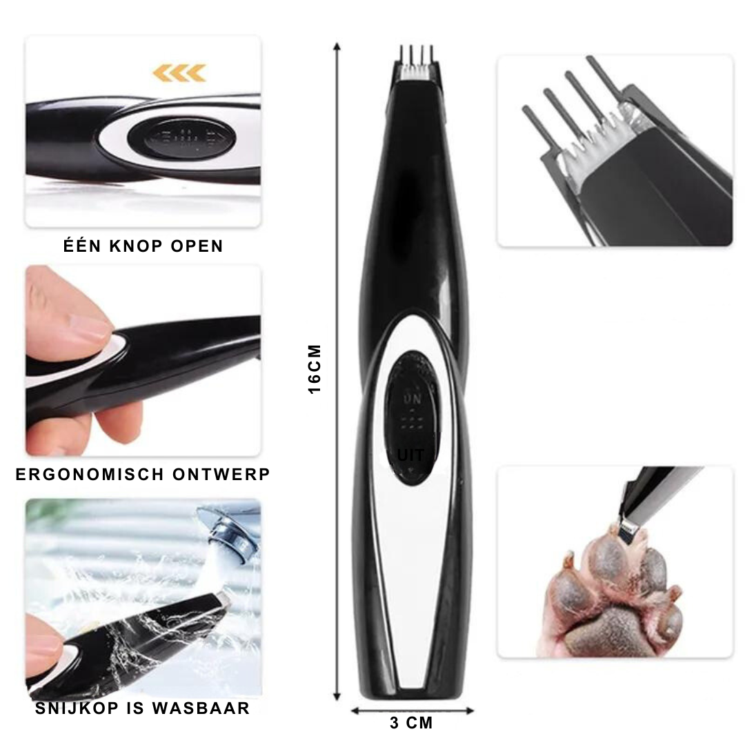 Tondeuse Professionnelle Sans Fil pour Animaux - Silencieuse et Rechargeable par USB
