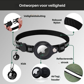 Collier GPS pour Chat Sécurisé - Design Réfléchissant et Dégagement Rapide