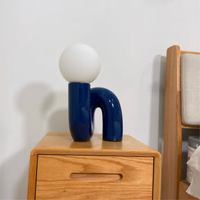 Lampe de Table en Résine et Verre - Design Spiral Élégant et Durable