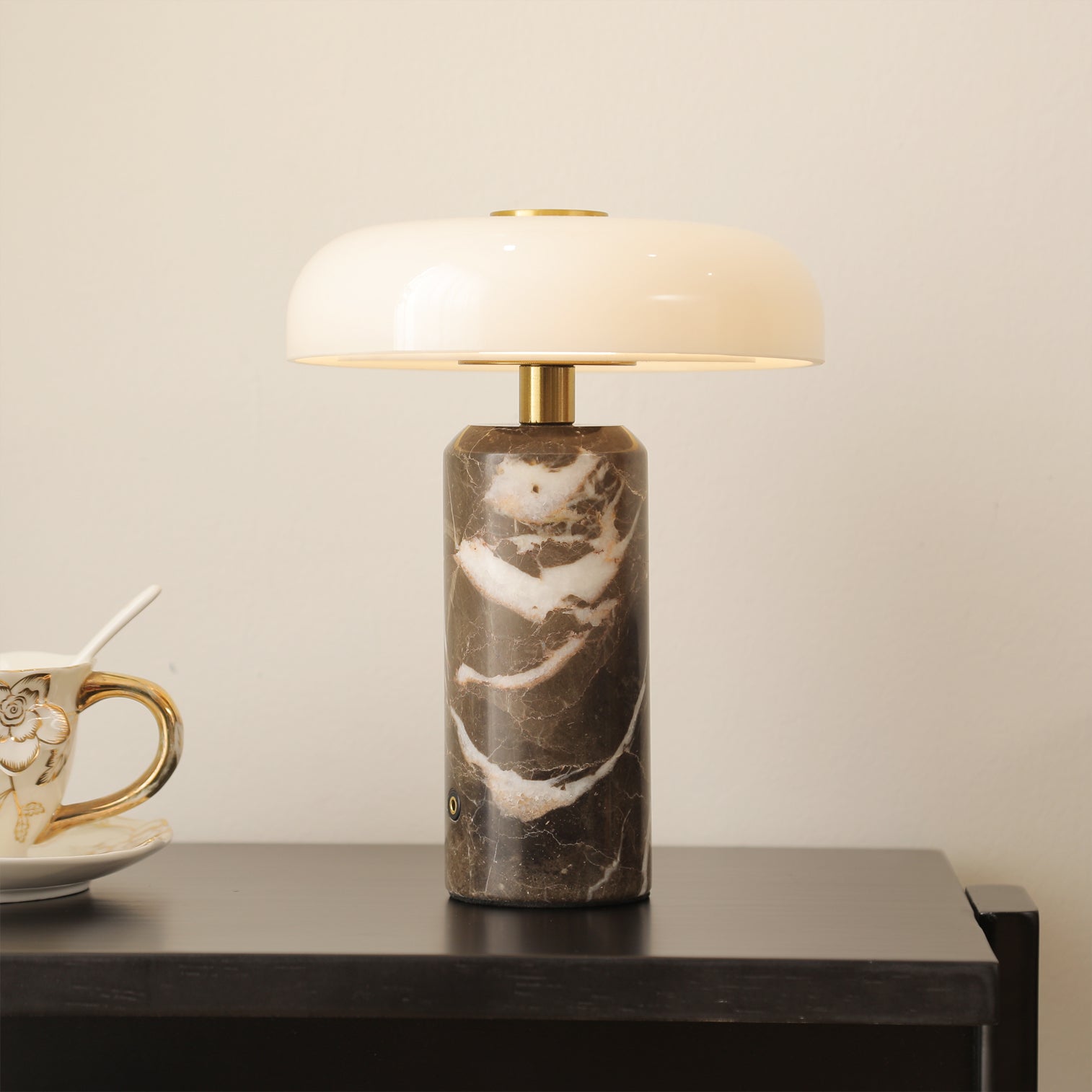 Lampe de Bureau en Marbre - Élégance et Ambiance Conviviale