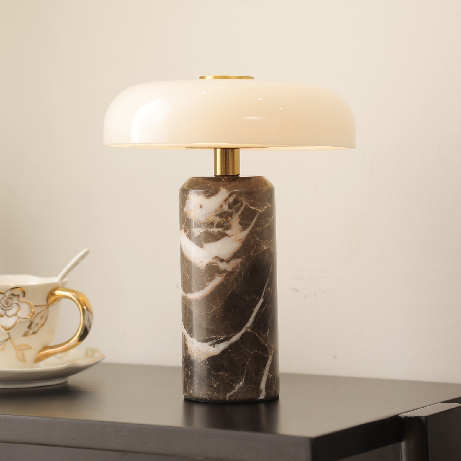 Lampe de Bureau en Marbre - Élégance et Ambiance Conviviale
