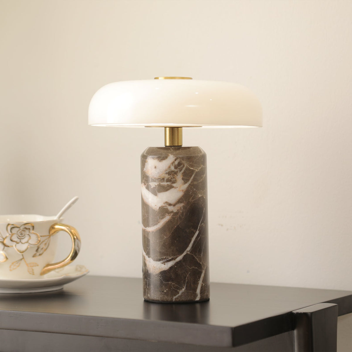 Lampe de Bureau en Marbre - Élégance et Ambiance Conviviale
