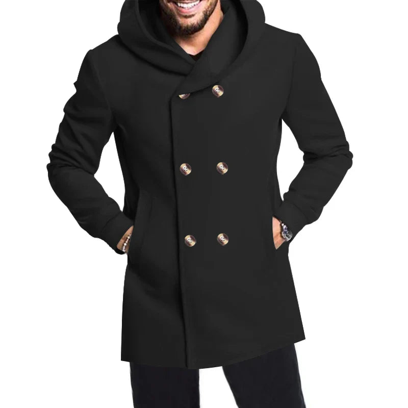 Manteau à Capuche Résistant aux Intempéries - Élégance et Confort en Saison Froide