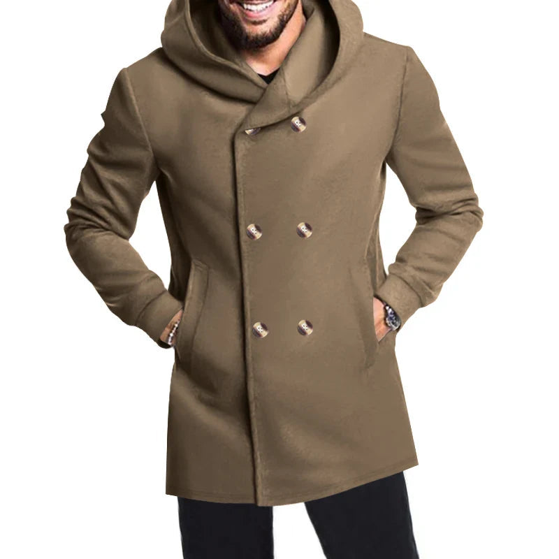 Manteau à Capuche Résistant aux Intempéries - Élégance et Confort en Saison Froide