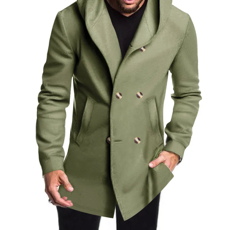 Manteau à Capuche Résistant aux Intempéries - Élégance et Confort en Saison Froide