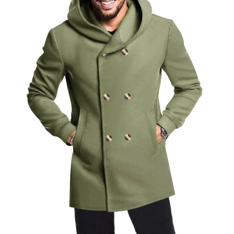 Manteau à Capuche Résistant aux Intempéries - Élégance et Confort en Saison Froide