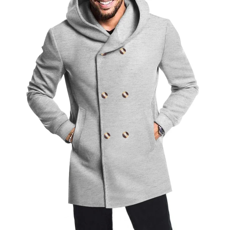 Manteau à Capuche Résistant aux Intempéries - Élégance et Confort en Saison Froide