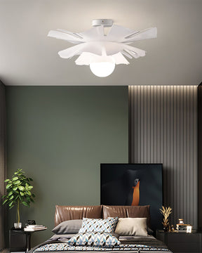 Lampe de Plafond Florale - Éclairage Chaud et Ambiance Romantique