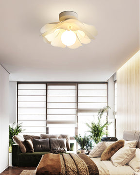 Lampe de Plafond Florale - Éclairage Chaud et Ambiance Romantique