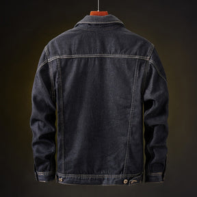 Veste en Jean Doublée Sherpa pour Hommes - Style Tendance et Confort en Hiver