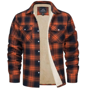 Veste à Carreaux Doublée en Polaire - Chaleur et Style pour l'Hiver